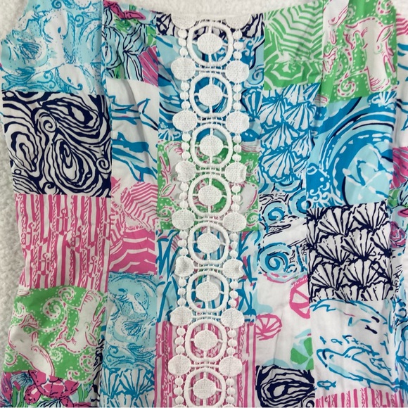 LILLY PULITZER Idi Shift Dress, Multi, Osterville Patch, Size 8 - Picture 4 of 11
